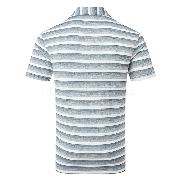 Adidas Two Colour Stripe Polo Shirt - Image 3