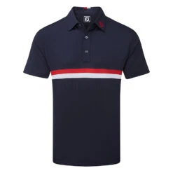 FootJoy Double Chest Band Pique Golf Polo Shirt