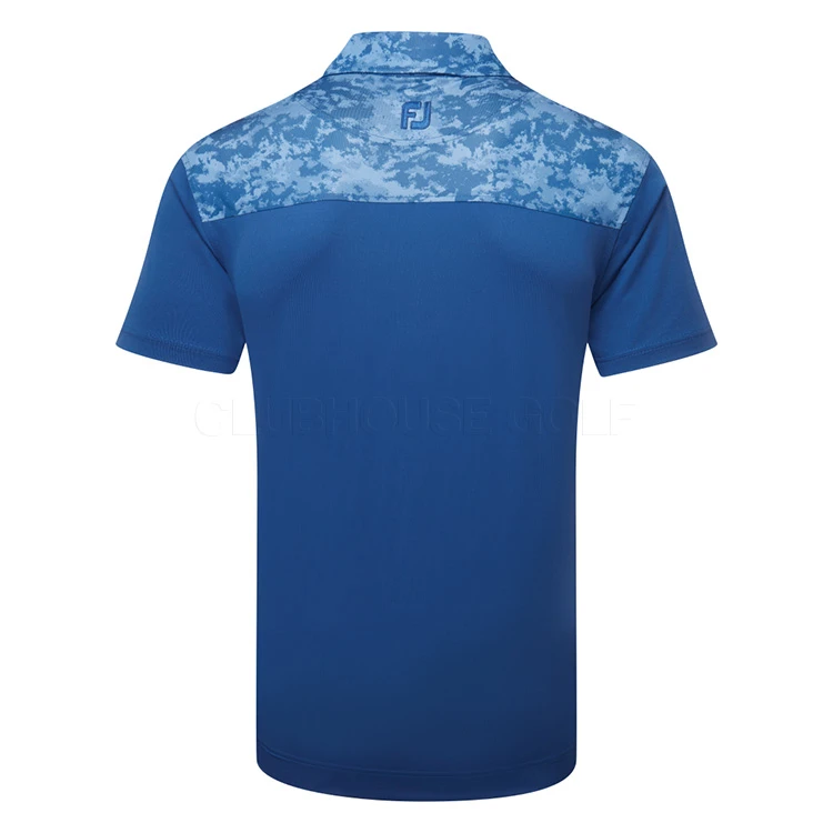 FootJoy Cloud Camo Trim Lisle Golf Polo Shirt - Image 3