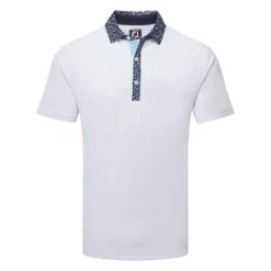FootJoy Tossed Tulip Trim Pique Golf Polo Shirt