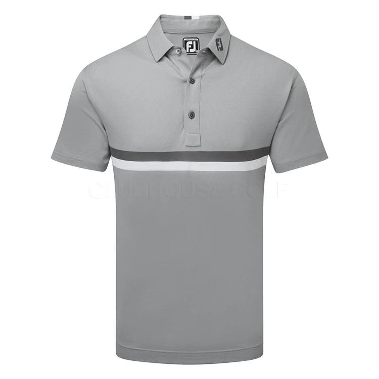 FootJoy Double Chest Band Pique Golf Polo Shirt