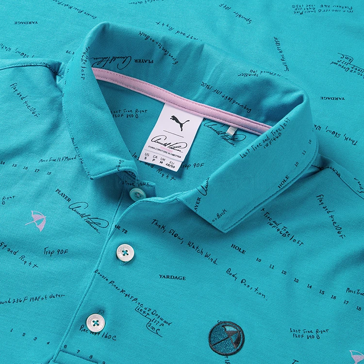 Puma AP Scorecard Golf Polo Shirt - Image 2