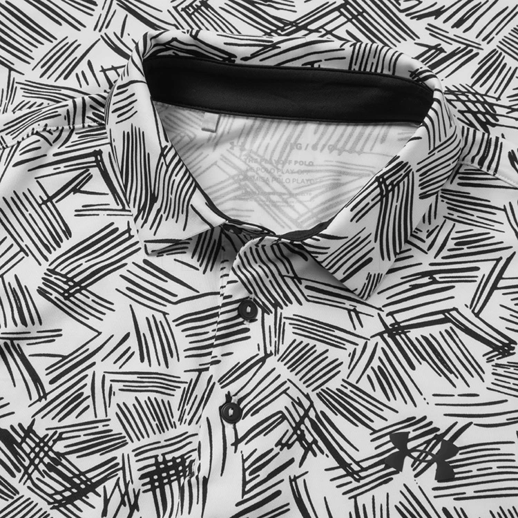 Under Armour Playoff 3.0 Palm Sketch Stripe Golf Polo Shirt - Image 2
